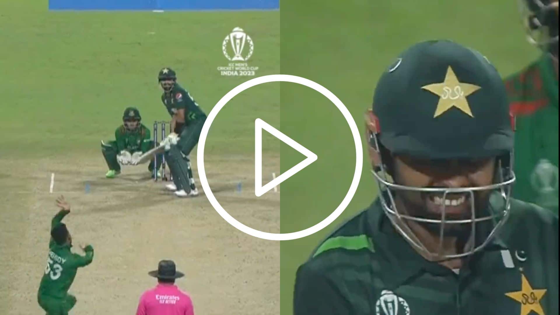 [Watch] Babar Azam ‘Gutted’ As Mehidy Hasan Miraz Gets ‘The Big Fish’ With A Beauty
